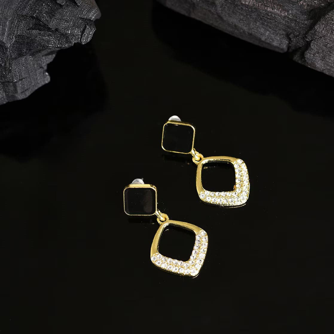 Korean Short AD Studded Earrings