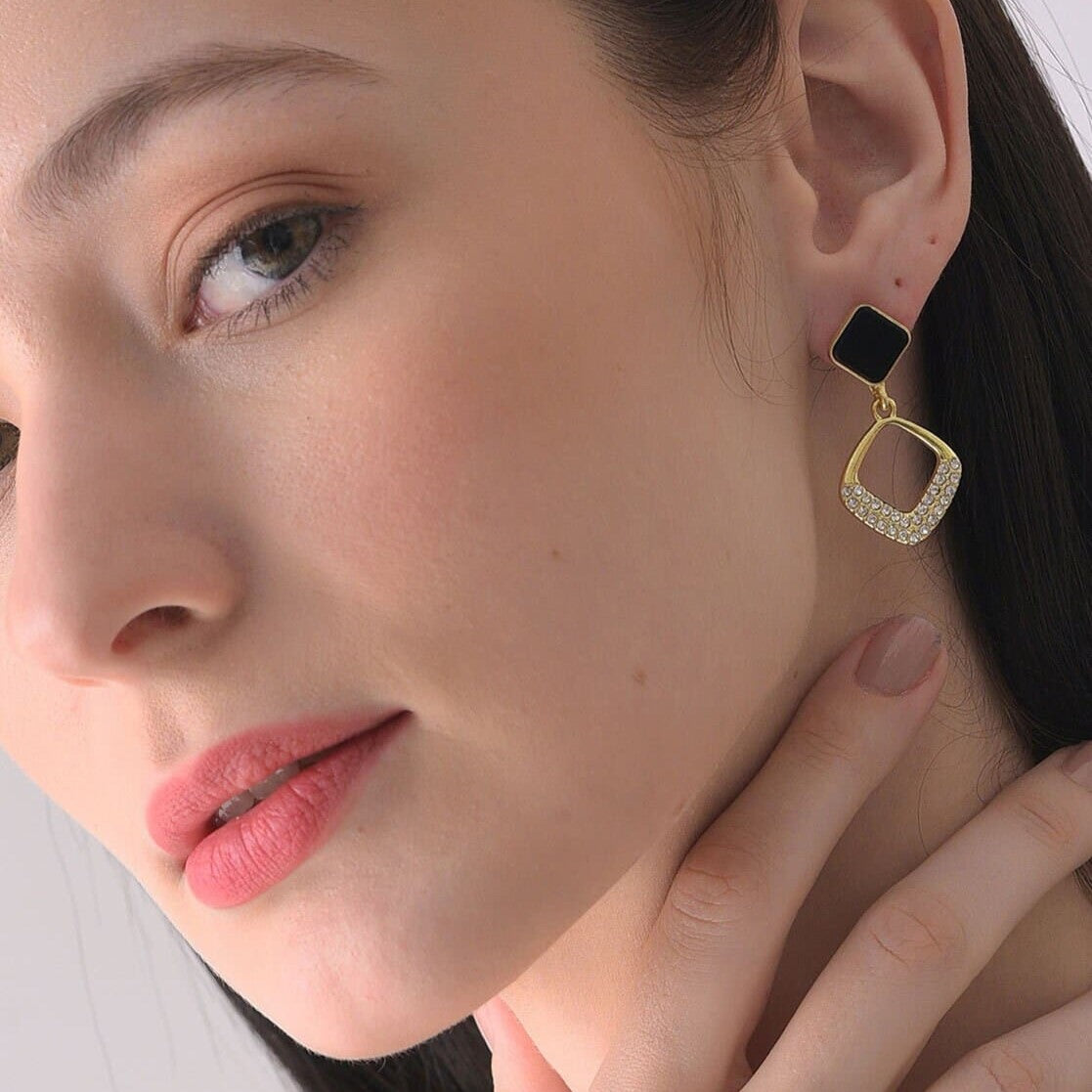 Korean Short AD Studded Earrings