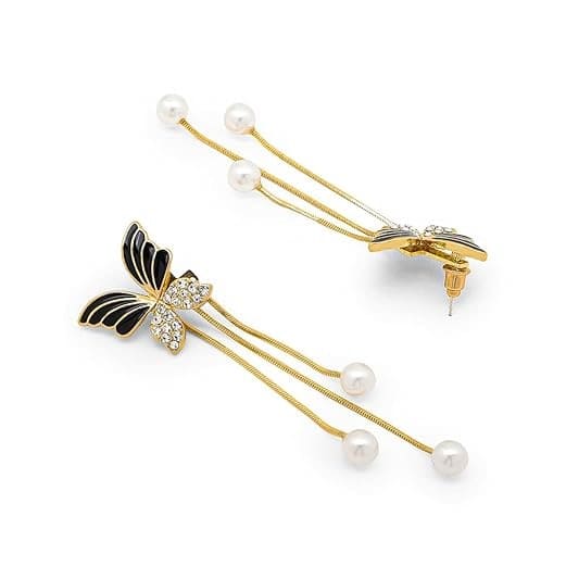 Korean Long Butterfly Earrings