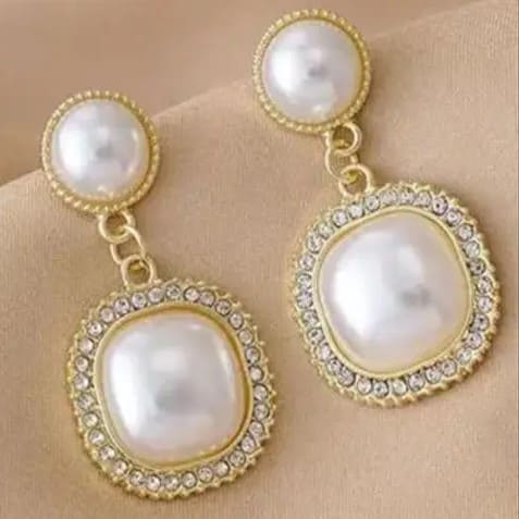 Korean Square Luxury Drop Earrings