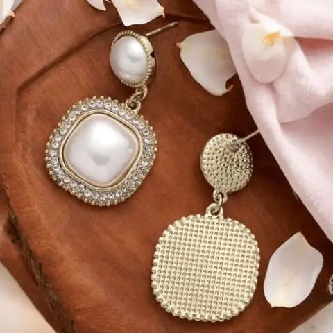 Korean Square Luxury Drop Earrings