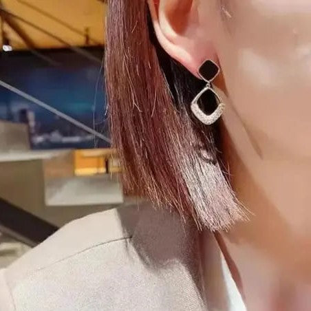 Korean Short AD Studded Earrings