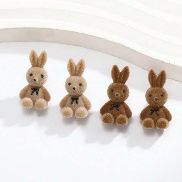 Korean Teddy Bunny Earrings