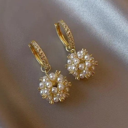 Korean Pearl Beauty Earrings