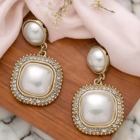 Korean Square Luxury Drop Earrings