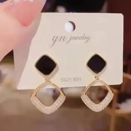 Korean Short AD Studded Earrings